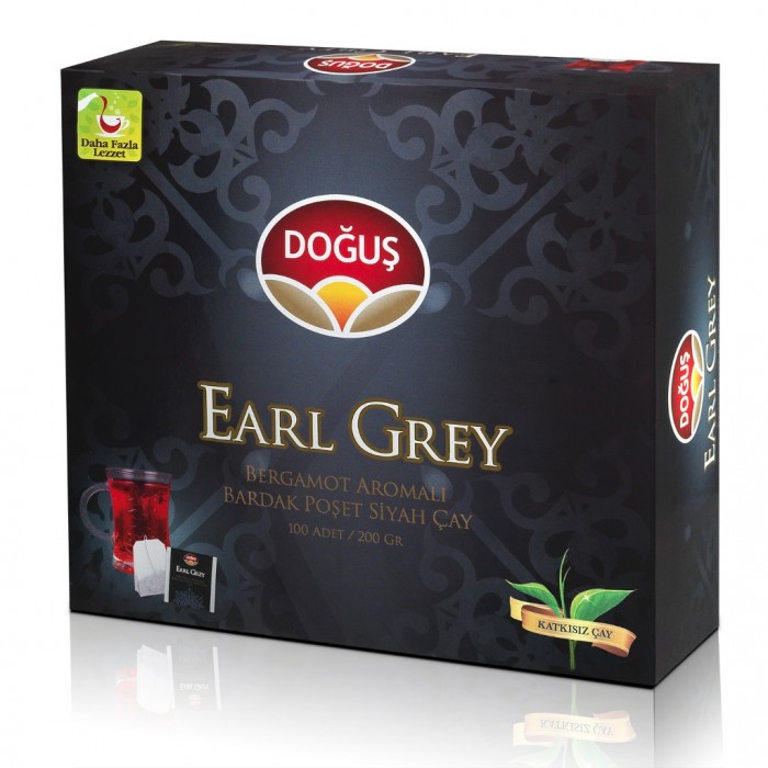 Doğuş Earl Grey Bardak Poşet Çay Bergamot Aromalı 100 Adet
